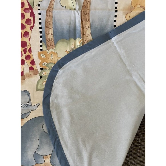 Homemade Baby Blanket 36x45 Cotton With Flannel Back Curved Corners - Picture 2 of 3